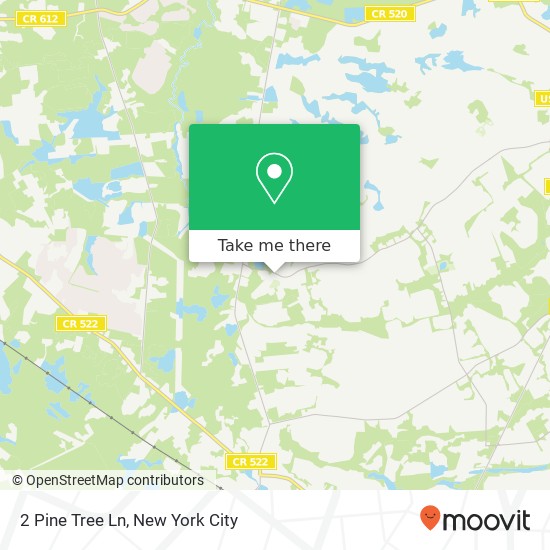 Mapa de 2 Pine Tree Ln, Manalapan Twp, NJ 07726