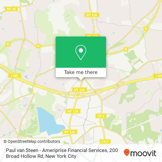 Mapa de Paul van Steen - Ameriprise Financial Services, 200 Broad Hollow Rd