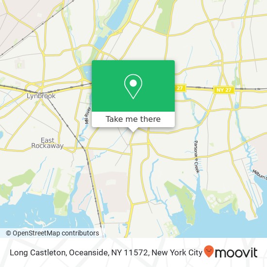 Mapa de Long Castleton, Oceanside, NY 11572