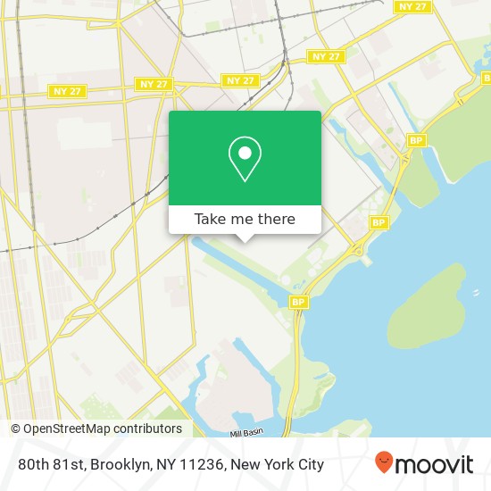 Mapa de 80th 81st, Brooklyn, NY 11236