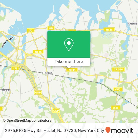 2975,RT-35 Hwy 35, Hazlet, NJ 07730 map