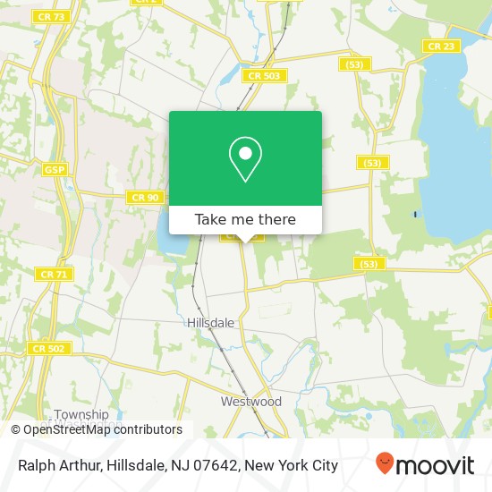 Ralph Arthur, Hillsdale, NJ 07642 map