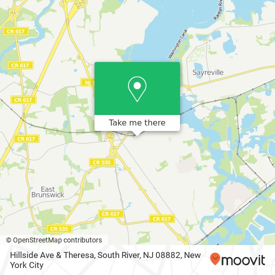 Hillside Ave & Theresa, South River, NJ 08882 map