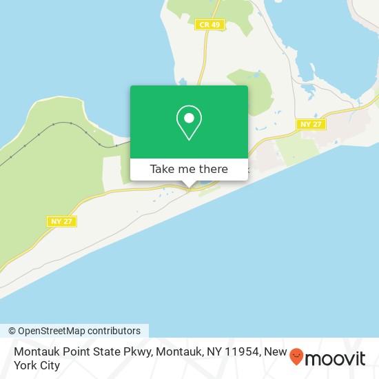 Mapa de Montauk Point State Pkwy, Montauk, NY 11954