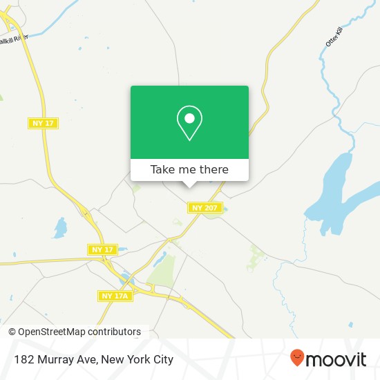 Mapa de 182 Murray Ave, Goshen, NY 10924