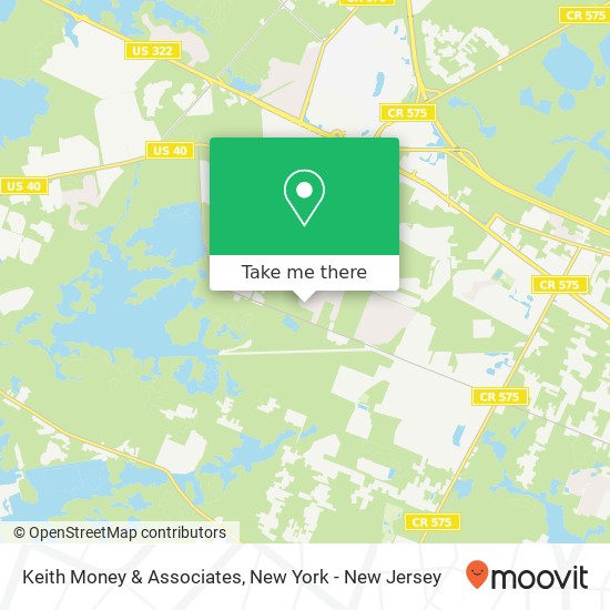 Mapa de Keith Money & Associates, 13 Fox Hollow Dr