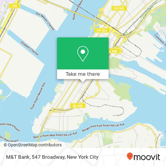 Mapa de M&T Bank, 547 Broadway