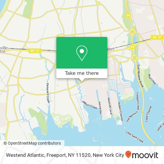 Mapa de Westend Atlantic, Freeport, NY 11520