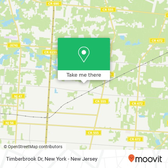 Timberbrook Dr, Vineland, NJ 08360 map