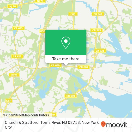 Church & Stratford, Toms River, NJ 08753 map