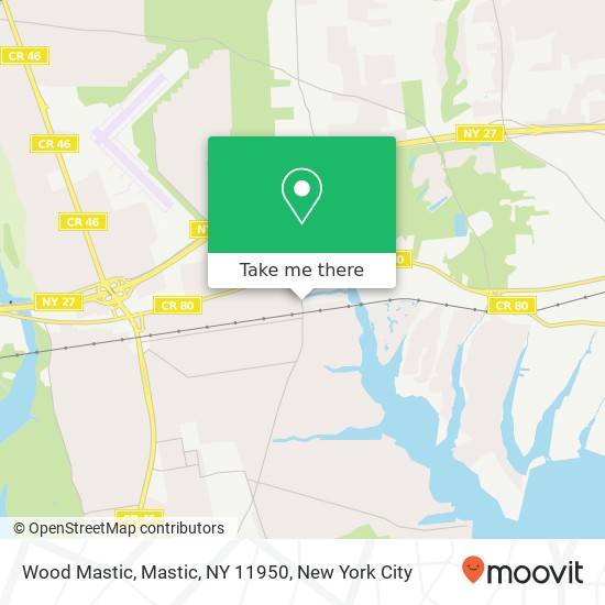 Wood Mastic, Mastic, NY 11950 map