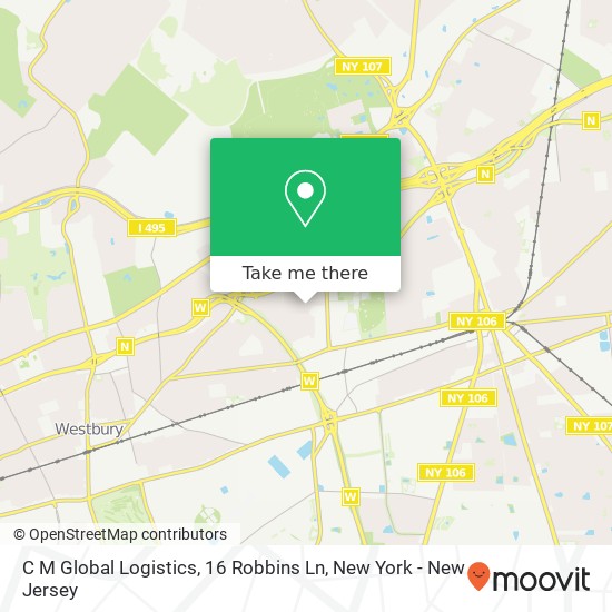 Mapa de C M Global Logistics, 16 Robbins Ln