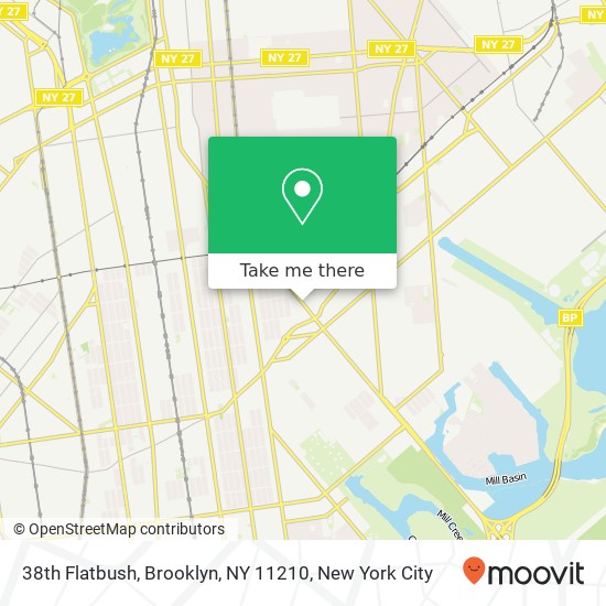 Mapa de 38th Flatbush, Brooklyn, NY 11210