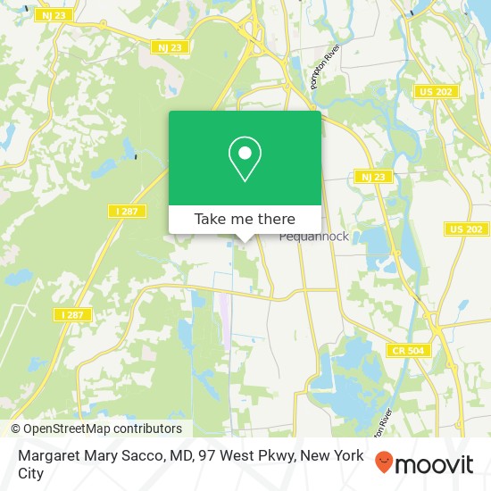 Mapa de Margaret Mary Sacco, MD, 97 West Pkwy