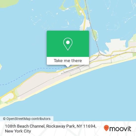 Mapa de 108th Beach Channel, Rockaway Park, NY 11694