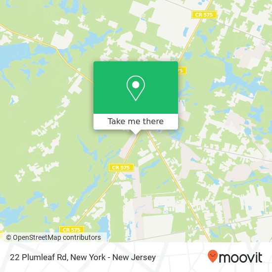 Mapa de 22 Plumleaf Rd, Egg Harbor Twp, NJ 08234