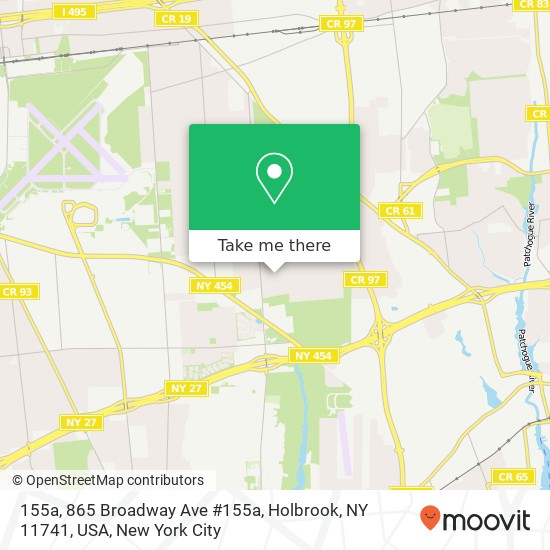 155a, 865 Broadway Ave #155a, Holbrook, NY 11741, USA map