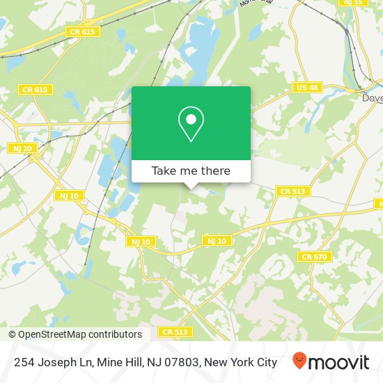 254 Joseph Ln, Mine Hill, NJ 07803 map
