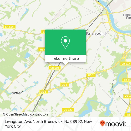 Livingston Ave, North Brunswick, NJ 08902 map