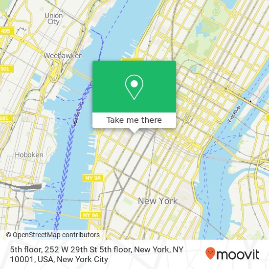 5th floor, 252 W 29th St 5th floor, New York, NY 10001, USA map