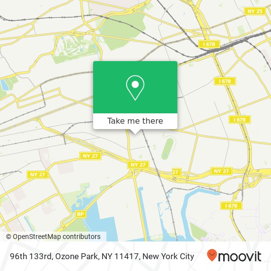 Mapa de 96th 133rd, Ozone Park, NY 11417