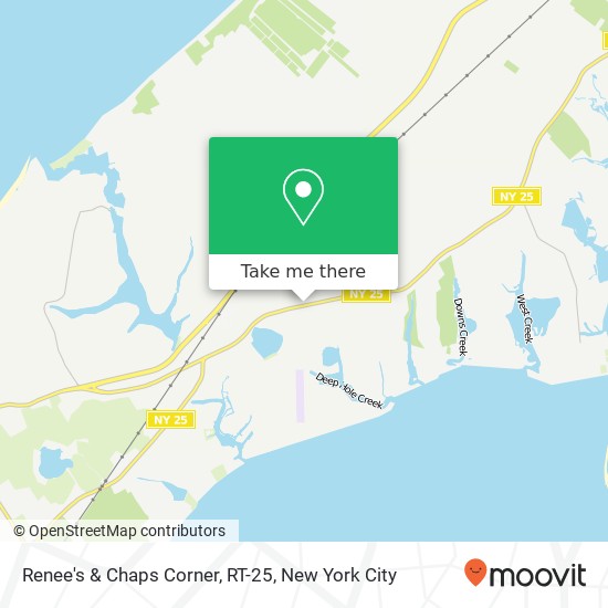 Renee's & Chaps Corner, RT-25 map