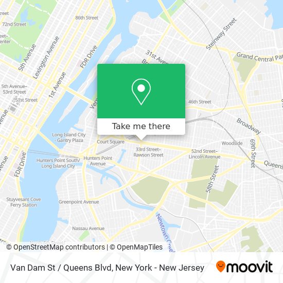 Mapa de Van Dam St / Queens Blvd