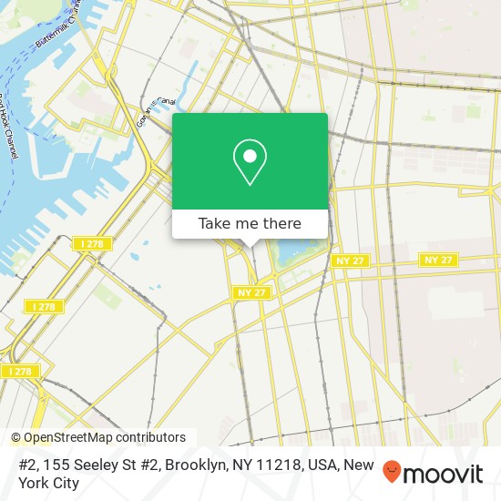#2, 155 Seeley St #2, Brooklyn, NY 11218, USA map