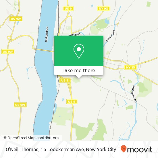 Mapa de O'Neill Thomas, 15 Loockerman Ave