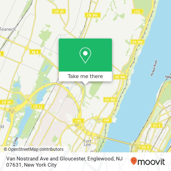 Mapa de Van Nostrand Ave and Gloucester, Englewood, NJ 07631