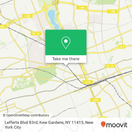 Lefferts Blvd 83rd, Kew Gardens, NY 11415 map