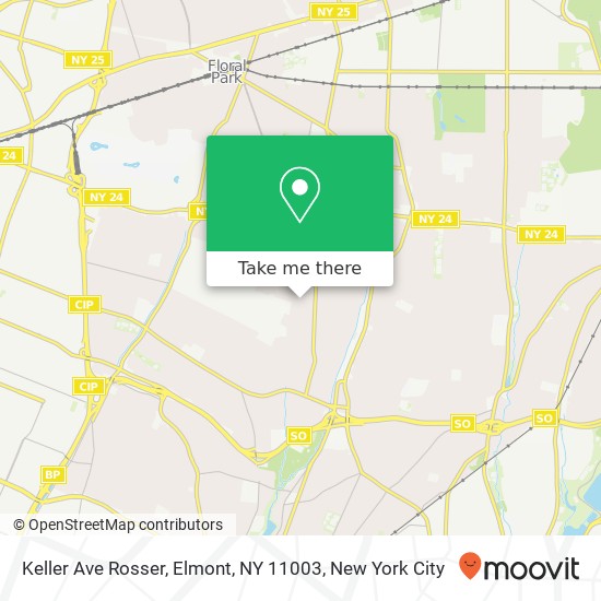 Keller Ave Rosser, Elmont, NY 11003 map