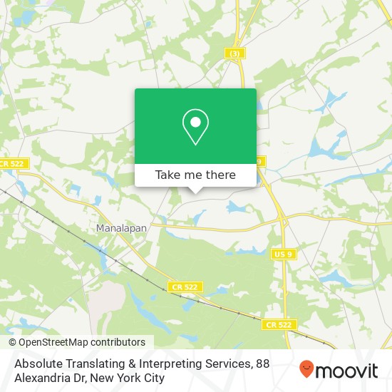 Mapa de Absolute Translating & Interpreting Services, 88 Alexandria Dr