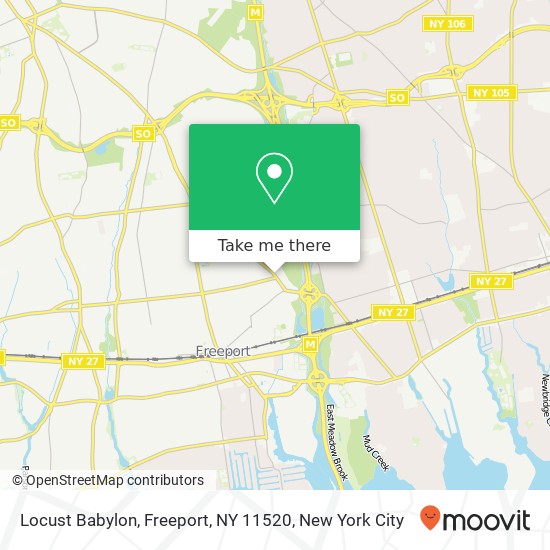 Locust Babylon, Freeport, NY 11520 map