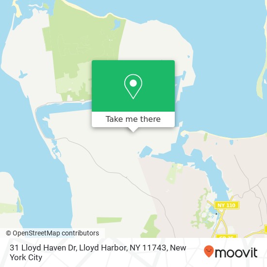 Mapa de 31 Lloyd Haven Dr, Lloyd Harbor, NY 11743