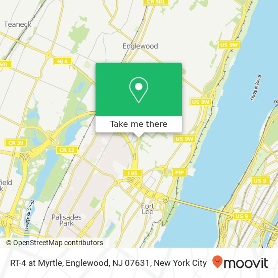 RT-4 at Myrtle, Englewood, NJ 07631 map