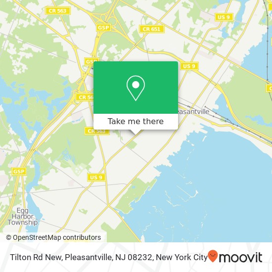 Mapa de Tilton Rd New, Pleasantville, NJ 08232