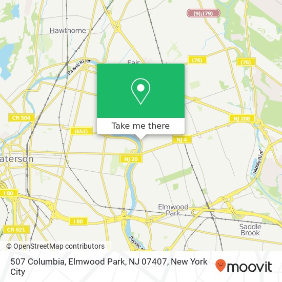507 Columbia, Elmwood Park, NJ 07407 map