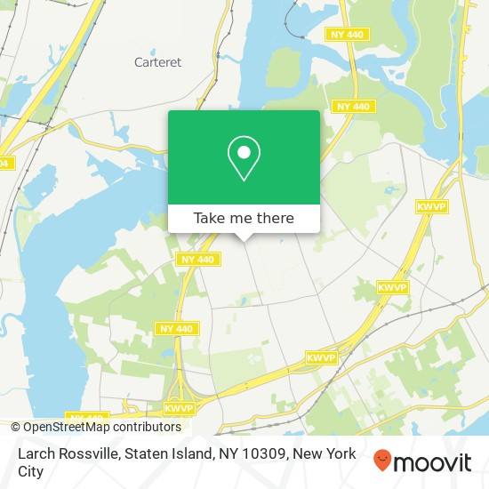 Mapa de Larch Rossville, Staten Island, NY 10309