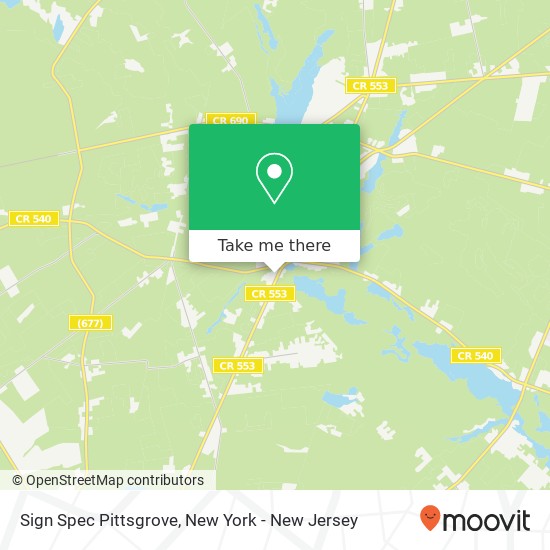 Mapa de Sign Spec Pittsgrove, 602 Centerton Rd