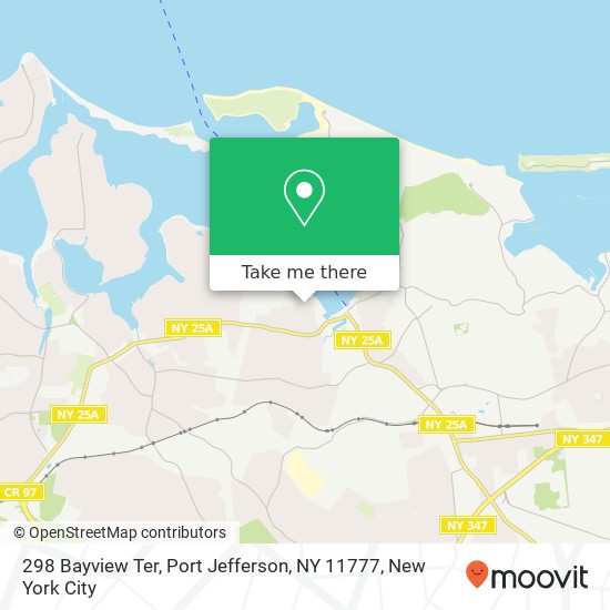 Mapa de 298 Bayview Ter, Port Jefferson, NY 11777