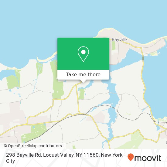 Mapa de 298 Bayville Rd, Locust Valley, NY 11560