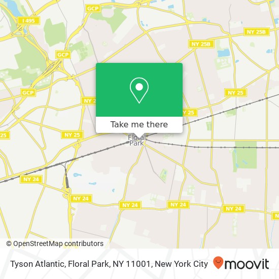 Mapa de Tyson Atlantic, Floral Park, NY 11001