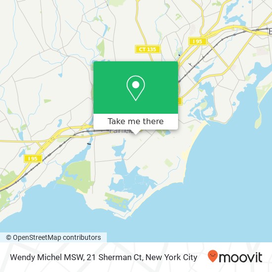 Mapa de Wendy Michel MSW, 21 Sherman Ct