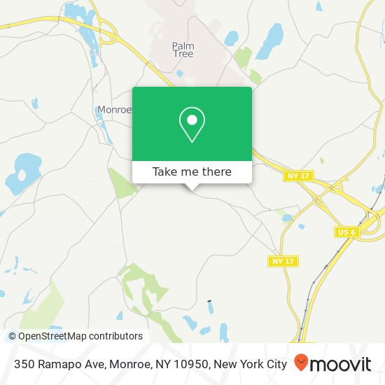 350 Ramapo Ave, Monroe, NY 10950 map