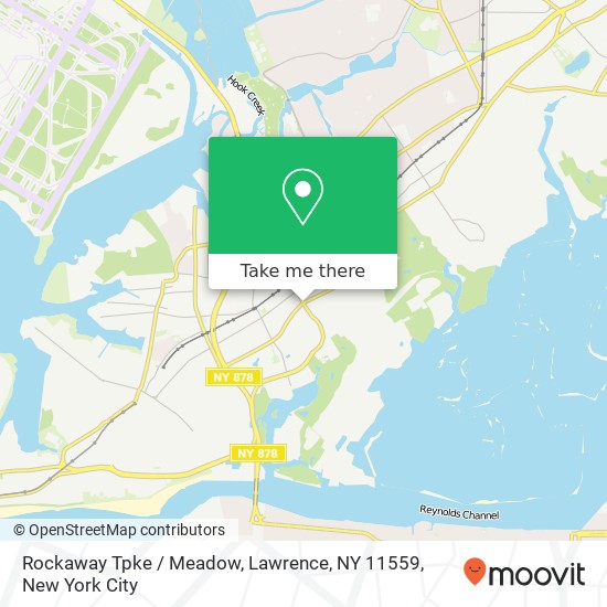 Mapa de Rockaway Tpke / Meadow, Lawrence, NY 11559