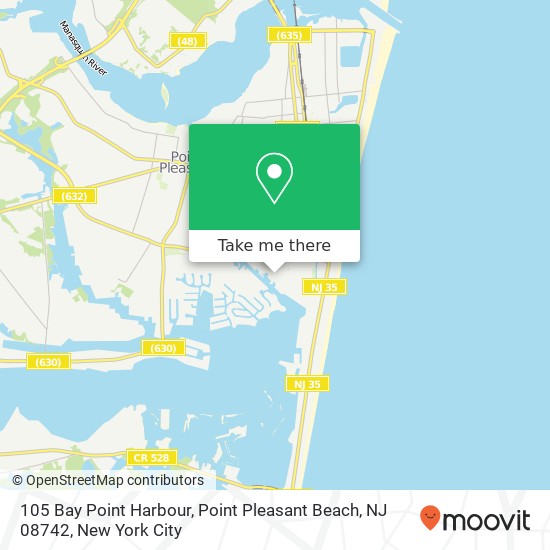 105 Bay Point Harbour, Point Pleasant Beach, NJ 08742 map