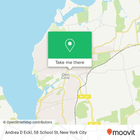 Mapa de Andrea D Eckl, 58 School St