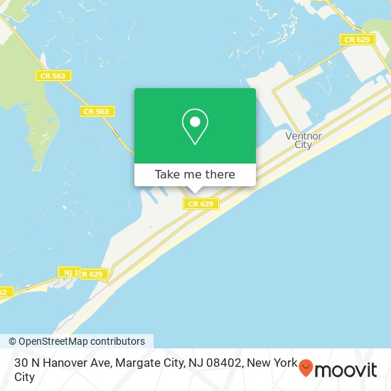 30 N Hanover Ave, Margate City, NJ 08402 map