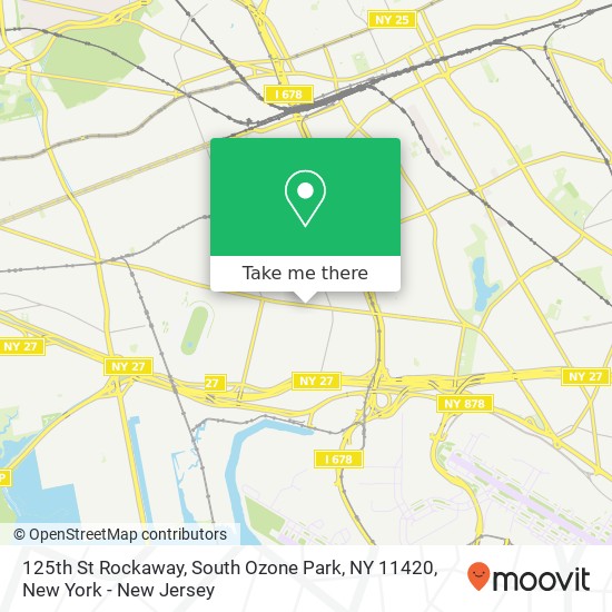 125th St Rockaway, South Ozone Park, NY 11420 map